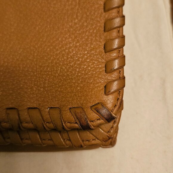 Tory Burch Tan Crossbody Marion Whipstitch Flap Bag 8" x 6" - Picture 9 of 9